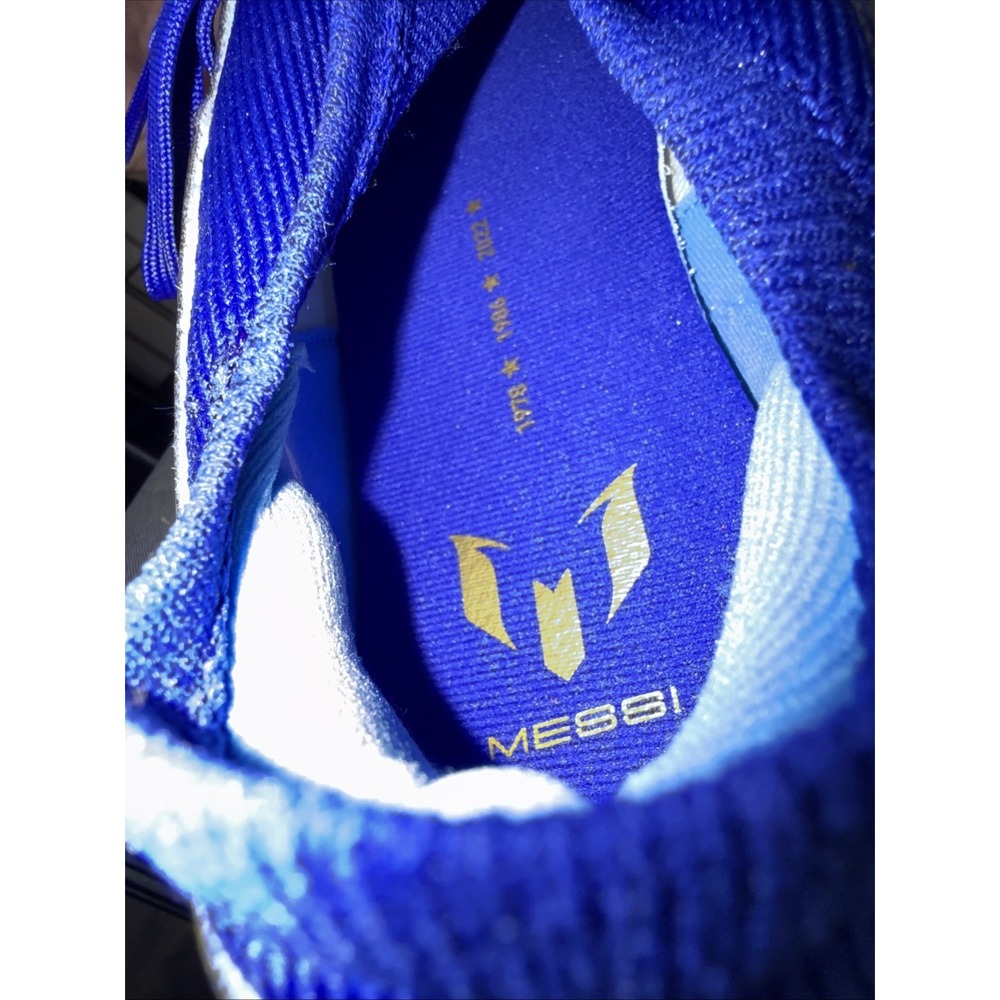 Adidas X Crazyfast League Messi Blue Gold Soccer Cleats Size 12 New In Box NiB - Picture 7 of 16